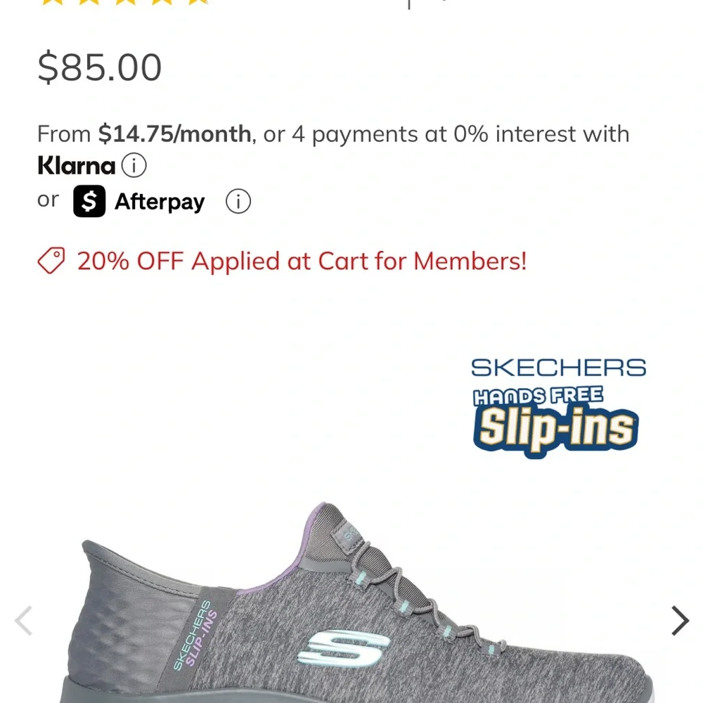 Skechers Men's Dark Gray Athletic Sneakers - Picture 4 of 6